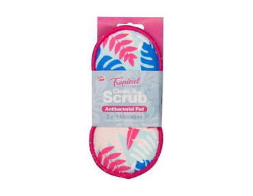 2 in 1 Microfiber Scouring pad Kitchen Cleaning Scrub pad - ZYBUX